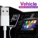 USB to Type C Fast Charging Nylon Braided Cable for iPhone 15 / 16 Pro MAX Plus - 1m