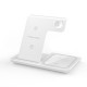 30W LED Fast Wireless Charger Stand 3 in 1 Station For iPhone 15 14 13 12 11 Apple Watch 9 8 7 6 5 Airpods Pro Black Blue