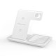30W LED Fast Wireless Charger Stand 3 in 1 Station For iPhone 15 14 13 12 11 Apple Watch 9 8 7 6 5 Airpods Pro Black Green