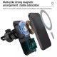 Wireless Charger Magnetic Car phone Holder for iPhone 14 13 Pro Max 12 Phone 30W Fast Charging Induction Adapter Black