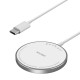 100W Magnetic Wireless Charger Pad USB + Type C For Magsafe iPhone 16 15 14 13 12 Pro Max Fast Chargers White Type C