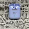 J18 Wireless Bluetooth Headphones in-ear HiFI Stereo with Mic Bluetooth Touch Waterproof Noise Cancelling Multi-Earphones purple