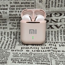 J18 Wireless Bluetooth Headphones in-ear HiFI Stereo with Mic Bluetooth Touch Waterproof Noise Cancelling Multi-Earphones pink