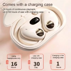 SW-0511 Wireless Bluetooth Earphones Earbuds Touch Light Air Conduction High quality Fitness Driving office Headset white
