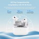 True Wireless Bluetooth Earphones Headphones HiFi Sound Low Latency Noise Reduction Earbuds for IPhone Android White