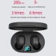 E6S TWS Wireless Headphones Sports Waterproof Bluetooth 5.0 Earphone Stereo Headset with Microphone for Iphone Xiaomi Blue