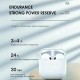 Pro 4 TWS Wireless Earphone Bluetooth-compatible 5.3 Waterproof Headset with Mic for Xiaomi iPhone Pro4 Earbuds white