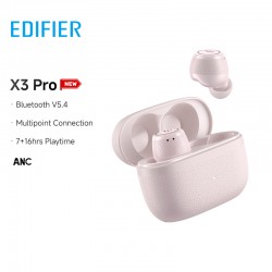 Edifier X3 Pro True Wireless Earbuds Active Noise Cancellation Earphone Bluetooth V5.4 Multipoint Connection IP54 Pink