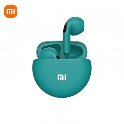 Pro6 True Wireless Headphone Bluetooth 5.2 Earphones TWS Gaming Stereo Noise Reduction Heavy Bass Mini In-ear Earbuds Green