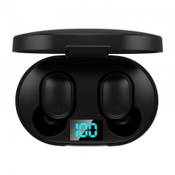 E6S TWS Wireless Headphones Sports Waterproof Bluetooth 5.0 Earphone Stereo Headset with Microphone for Iphone Xiaomi Black