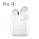 Air Pro 4 TWS Wireless Bluetooth Earphones Headphones Mini Earpone Headset For PC Android Apple iPhone Earbuds Accessories White
