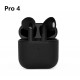 Air Pro 4 TWS Wireless Bluetooth Earphones Headphones Mini Earpone Headset For PC Android Apple iPhone Earbuds Accessories Black