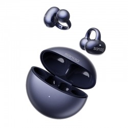 Sanag S6S Free Clip Open Ear Earphone Ear Clip 3D Stereo Bluetooth Headphones OWS Sport Wireless Headset TWS Earbuds Blue