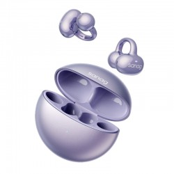 Sanag S6S Free Clip Open Ear Earphone Ear Clip 3D Stereo Bluetooth Headphones OWS Sport Wireless Headset TWS Earbuds Purple
