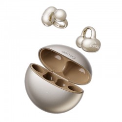 Sanag S6S Free Clip Open Ear Earphone Ear Clip 3D Stereo Bluetooth Headphones OWS Sport Wireless Headset TWS Earbuds Brown