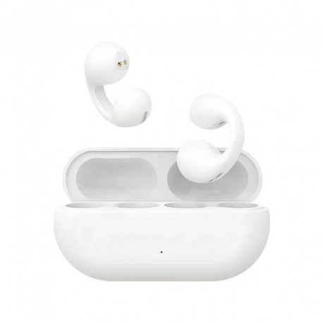 SG50 Wireless Clip On Bluetooth Headset High Definition Audio Quality Running Yoga Male And Female Sports WHITE