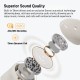 Sansui W97 Bluetooth TWS Earbuds 2cm Mini in-Ear Wireless Earphone IPX4 Waterproof Sport Bluetooth Headphones ENC HD Calls Black