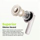 Sansui W55 Bluetooth 5.4 TWS Earbuds Hifi Stereo Ture Wireless Earphone IPX4 Waterproof Sports Bluetooth Headphone White