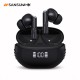 Sansui W55 Bluetooth 5.4 TWS Earbuds Hifi Stereo Ture Wireless Earphone IPX4 Waterproof Sports Bluetooth Headphone Black