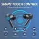 Wireless Earphone Bluetooth 5.3 Headphone 60H Playback LED Power Display Ear Buds Mic Noise Cancellation StereoEarphones White