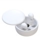 Wireless Bluetooth sleeping Headphones Noise canceling earbuds Headset Mini Invisible Earphones With Mic Sport Waterproof White