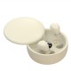 Wireless Bluetooth sleeping Headphones Noise canceling earbuds Headset Mini Invisible Earphones With Mic Sport Waterproof Beige