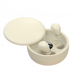 Wireless Bluetooth sleeping Headphones Noise canceling earbuds Headset Mini Invisible Earphones With Mic Sport Waterproof Beige
