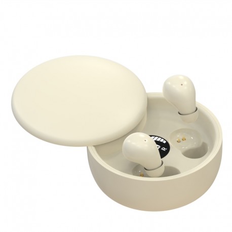Wireless Bluetooth sleeping Headphones Noise canceling earbuds Headset Mini Invisible Earphones With Mic Sport Waterproof Beige
