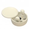 Wireless Bluetooth sleeping Headphones Noise canceling earbuds Headset Mini Invisible Earphones With Mic Sport Waterproof Beige
