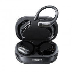 Lenovo EA305 TWS Headset LED Digital Display Wireless bluetooth 5.4 Earphone Latency Earhooks Headphones - Black