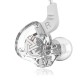 QKZ AK6 3.5mm Wired Earphone Panoramic Stereo Strong Bass Heaset Hi-Res Audio In-ear Headphone - White