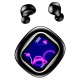 S11 Touch Screen Headset Wireless bluetooth 5.4 Earphone ENC Mic Playback In-ear Sports Headphones with MP3 - Black