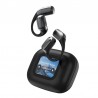 A16 OWS Headset Wireless bluetooth 5.4 Earphone LED Colors Touch Screen Playback Earhooks Sports Headphones - Black