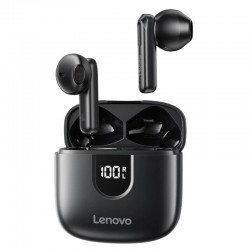 Lenovo EA120 TWS Headset LED Digital Display Wireless bluetooth 5.4 Earphone HiFi Semi-in-ear Sports Headphones - Black
