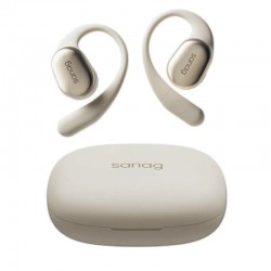 Sanag C16 OWS Earbuds bluetooth Earphone 14.2mm Diaphragm Dolby Anti-lost Open-ear Sports Earhooks Headphones - Beige