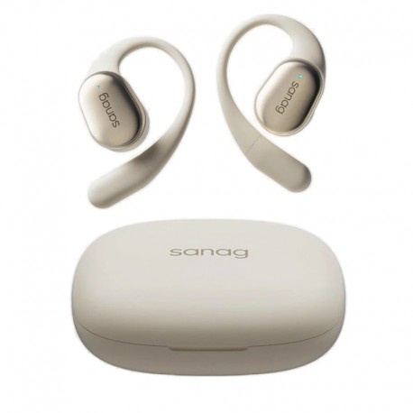 Sanag C16 OWS Earbuds bluetooth Earphone 14.2mm Diaphragm Dolby Anti-lost Open-ear Sports Earhooks Headphones - Beige