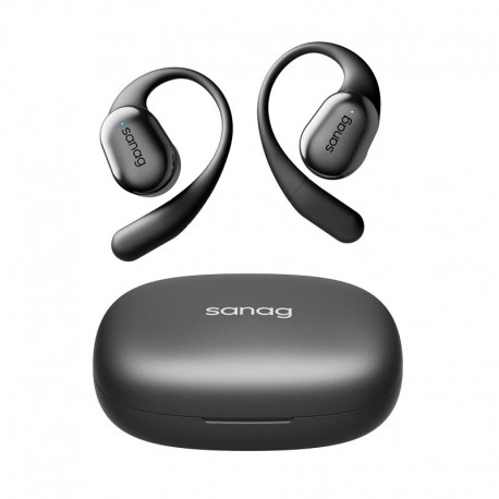 Sanag C16 OWS Earbuds bluetooth Earphone 14.2mm Diaphragm Dolby Anti-lost Open-ear Sports Earhooks Headphones - Black