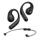 Soundcore AeroFit Pro Earbuds 2 in 1 Detachable Headset Wireless bluetooth Earphone Air Turbo Sports Earhooks Headphones - Black
