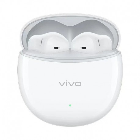 Vivo TWS Air2 TWS bluetooth 5.3 Earphone 14.2mm Units 3D Surround Stereo Deep Bass AAC LC3 Semi-in-ear Sports Earphone - White