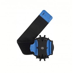 Running Wristband Holder 360 Degree Rotation Detachable Armband with Key Holder for iPhone Samsung Xiaomi Huawei Phone Blue