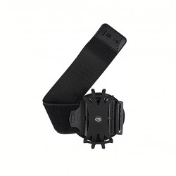 Running Wristband Holder 360 Degree Rotation Detachable Armband with Key Holder for iPhone Samsung Xiaomi Huawei Phone Black