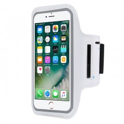 Universal Outdoor Sports Armband Case Phone Holder For iPhone 13 14 15 Samsung Huawei Gym Running Phone Bag Arm Band Case White