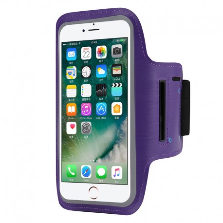 Universal Outdoor Sports Armband Case Phone Holder For iPhone 13 14 15 Samsung Huawei Gym Running Phone Bag Arm Band Case Purple