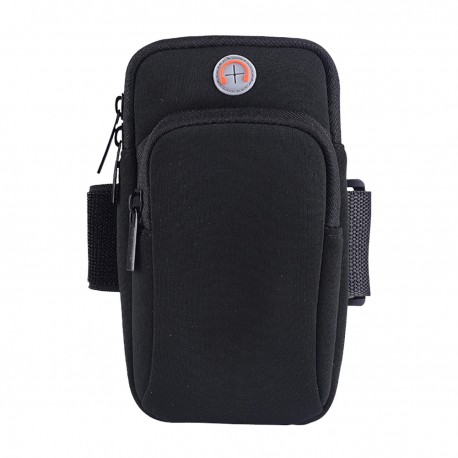 Universal Running Armband Phone Case Holder Jogging Shockproof Phone Bag Fitness Gym Arm Band Cellphone Pouch Black