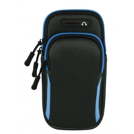 6.8 inches Running Sport Armband Bag Waterproof Arm Bag Mobile Phone Bag Case Fitness Gym Arm Band For iPhone Samsung Blue