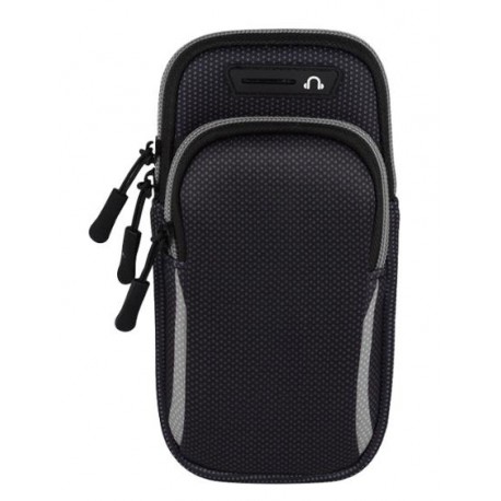 6.8 inches Running Sport Armband Bag Waterproof Arm Bag Mobile Phone Bag Case Fitness Gym Arm Band For iPhone Samsung Gray