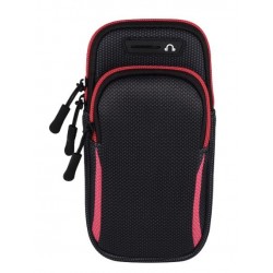 6.8 inches Running Sport Armband Bag Waterproof Arm Bag Mobile Phone Bag Case Fitness Gym Arm Band For iPhone Samsung Red