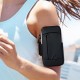 Phone Arm Holder Arm Bag Phone Pouch Key Holder Workout Phone Holder Sports Bag Adjustable Strap Waterproof Running Arm Gray