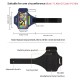 Running Sport Armbands For iPhone 16 15 14 13 12 Pro Max 14 Plus Samsung S24 Ultra Zipper Arm Bag Case For AirPods Pro 3 Blue