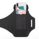 Running Sport Armbands For iPhone 16 15 14 13 12 Pro Max 14 Plus Samsung S24 Ultra Zipper Arm Bag Case For AirPods Pro 3 Gray